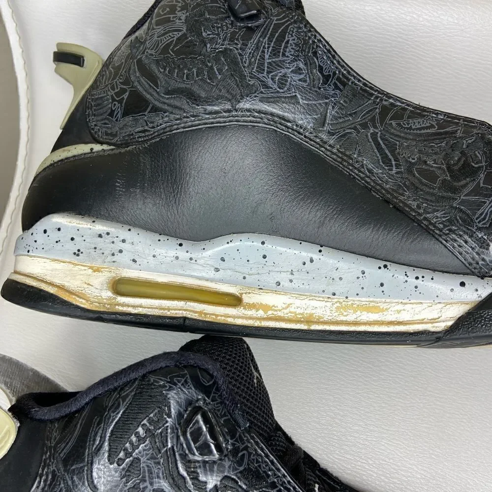 Rare Nike Air Jordan Dub Zero Oreo Black Sneakers Size 10